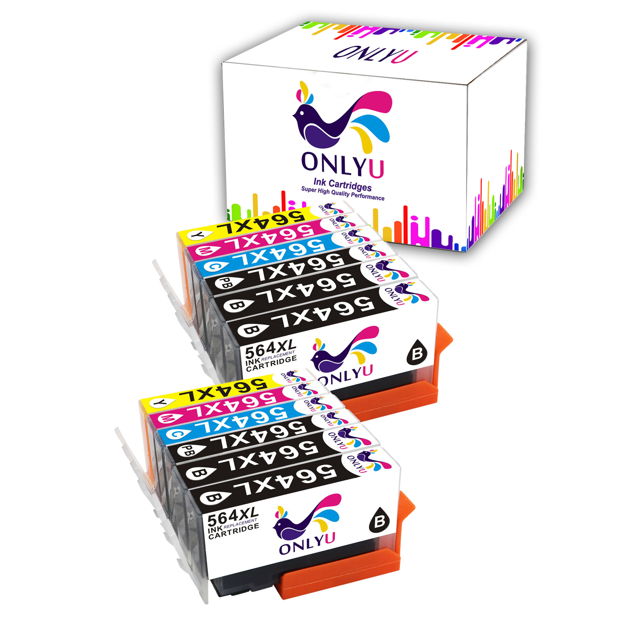 12 Multi-Pack 564 564XL Ink Set +Chip For HP PhotoSmart 4610 5520 6510 7525 7515