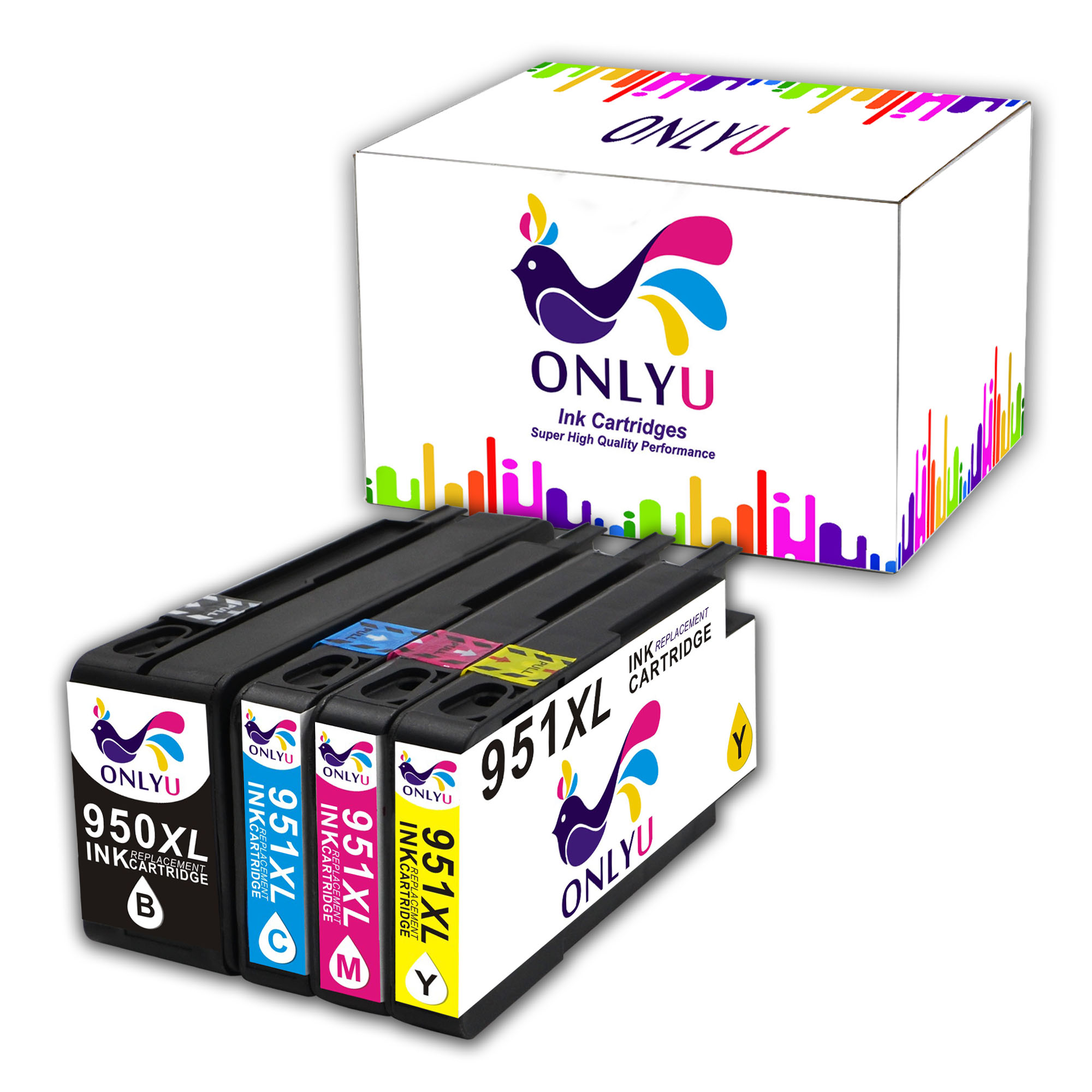 4Pack 950XL 951XL Ink Cartridge For HP 950 951 Printer Black Cyan Magenta Yellow