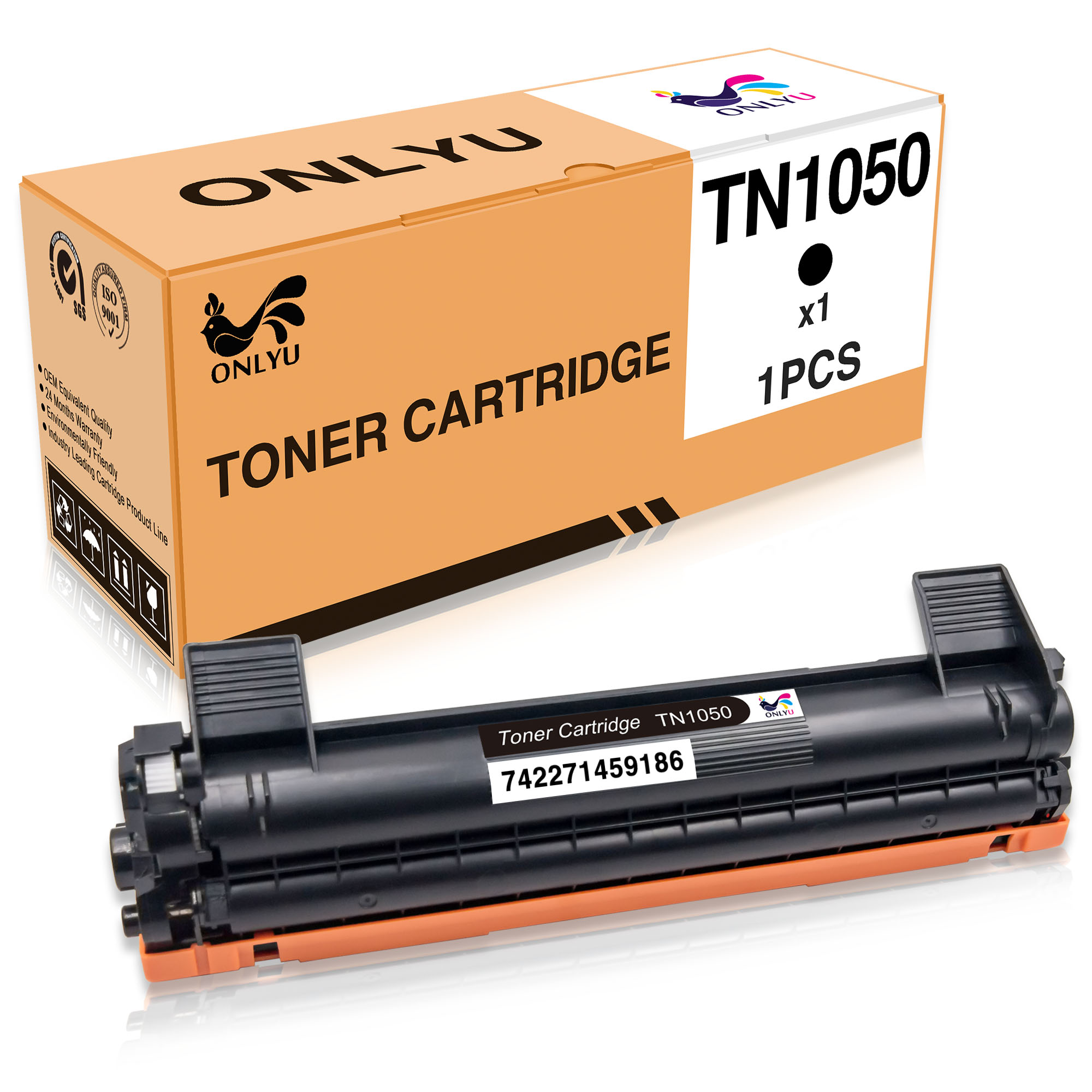 ONLYU Compatible for Brother TN1050 TN1050 xxl High Yield For Brother HL-1110 HL-1112 HL-1210W DCP-1510 DCP-1512 DCP-1512A DCP1610 DCP-1610W DCP-1612 MFC-1810 MFC-1815 MFC-1910 MFC-1910W(1Black)